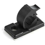 StarTech.com 100 Adhesive Cable Management Clips Black - Network/Ethernet/Office Desk/Computer Cord Organizer - Sticky Cable/Wire Holders - Nylon Self Adhesive Clamp UL/94V-2 Fire Rated - TAA