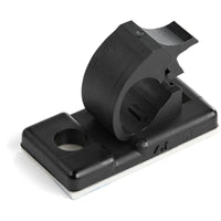 StarTech.com 100 Adhesive Cable Management Clips Black - Network/Ethernet/Office Desk/Computer Cord Organizer - Sticky Cable/Wire Holders - Nylon Self Adhesive Clamp UL/94V-2 Fire Rated - TAA