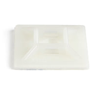 StarTech.com 100 Pack Cable Tie Mounts with Adhesive Tape for 0.21 in. (5.5 mm) Wide Ties - Nylon/Plastic Zip Tie Mounts - Electrical/Network Cable Wrap Mounts / 94V-2 Fire & UL Rated - TAA
