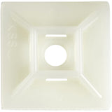 StarTech.com 100 Pack Cable Tie Mounts with Adhesive Tape for 0.21 in. (5.5 mm) Wide Ties - Nylon/Plastic Zip Tie Mounts - Electrical/Network Cable Wrap Mounts / 94V-2 Fire & UL Rated - TAA
