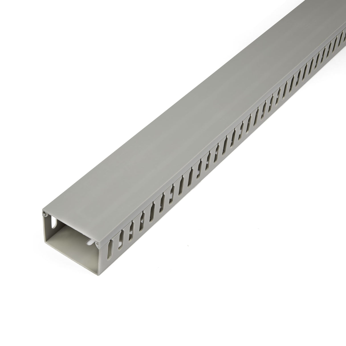 StarTech.com Open Slot Cable Management Raceway with Cover, 3"(75mm)W x 2"(50mm)H - 6.5ft(2m) length - 1/4"(8mm) Slots, PVC Network Cable Hider/Wall Wire Duct, Max 180 Cables, UL Listed - TAA