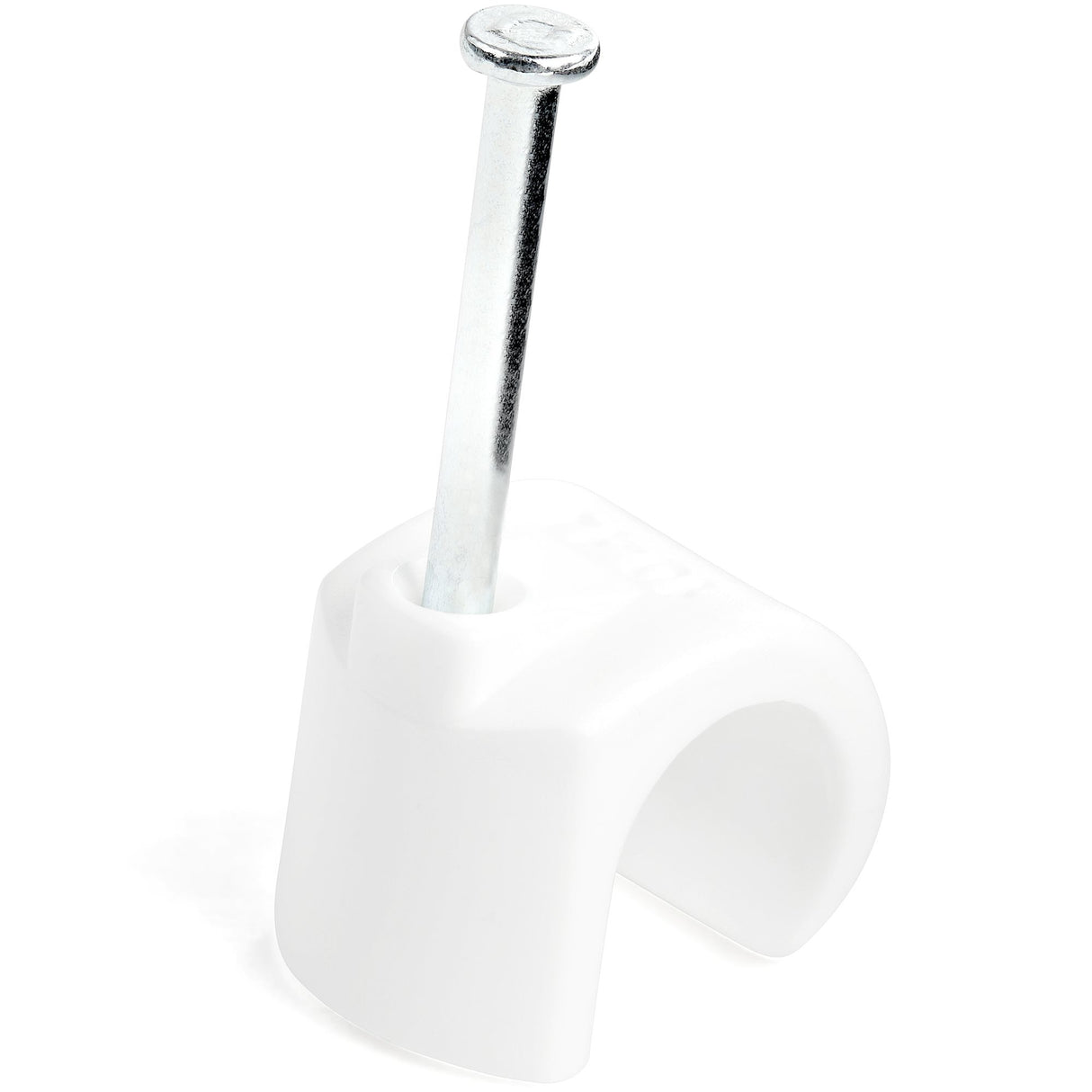 StarTech.com 100 Pack Extra Large Cable Clips with Nail - Reusable - Nail-in Clamps - Wire Holding Clips - Ethernet Cord/AV/Coax Cable Fasteners - Brick/Drywall Mounting Cable Tacks - White - TAA