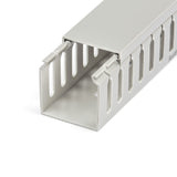 StarTech.com Open Slot Cable Management Raceway with Cover, 2"(50mm)W x 2"(50mm)H - 6.5ft(2m) length - 1/4"(8mm) Slots, PVC Network Cable Hider/Wall Wire Duct, Max 80 Cables, UL Listed - TAA