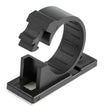 StarTech.com 100 Adhesive Cable Management Clips Black - Network/Ethernet/Office Desk/Computer Cord Organizer - Sticky Cable/Wire Holders - Nylon Self Adhesive Clamp UL/94V-2 Fire Rated - TAA
