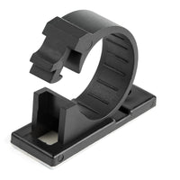 StarTech.com 100 Adhesive Cable Management Clips Black - Network/Ethernet/Office Desk/Computer Cord Organizer - Sticky Cable/Wire Holders - Nylon Self Adhesive Clamp UL/94V-2 Fire Rated - TAA