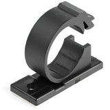 StarTech.com 100 Adhesive Cable Management Clips Black - Network/Ethernet/Office Desk/Computer Cord Organizer - Sticky Cable/Wire Holders - Nylon Self Adhesive Clamp UL/94V-2 Fire Rated - TAA