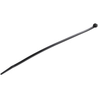 StarTech.com 10"(25cm) Cable Ties - 1/8"(4mm) wide, 2-5/8"(68mm) Bundle Diameter, 50lb(22kg) Tensile Strength, Nylon Self Locking Zip Ties w/Curved Tip, 94V-2/UL Listed, 1000 Pack - Black - TAA