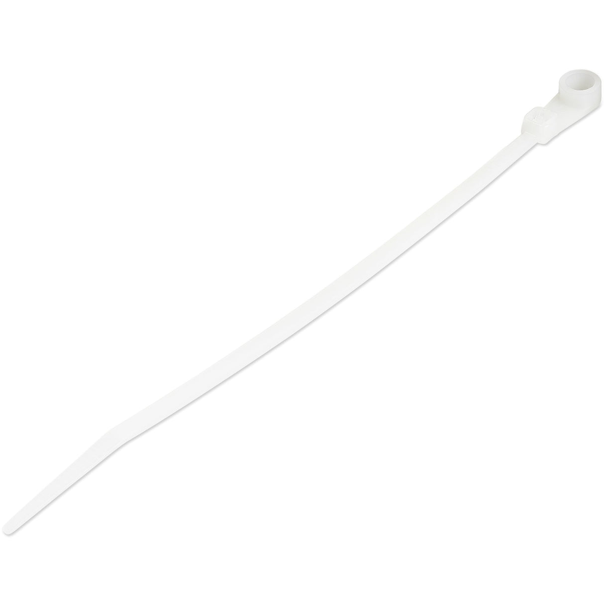 StarTech.com 6"(15cm) Cable Ties with Mounting Hole - 1/8"(3mm) wide, 1-1/2"(40mm) Bundle Dia. 40lb(18kg) Tensile Strength, Nylon 66 Self Locking Ties w/Screw Hole, UL Listed, 100 Pack - TAA