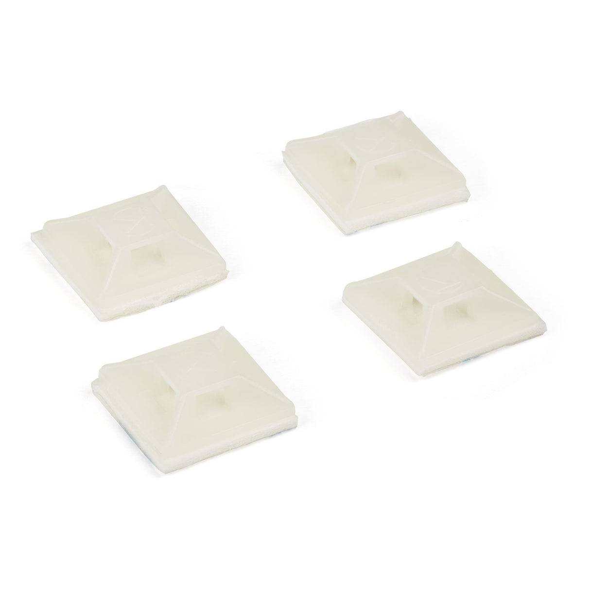 StarTech.com 100 Pack Cable Tie Mounts with Adhesive Tape for 0.13 in. (3.2 mm) Wide Ties - Nylon/Plastic Zip Tie Mounts - Electrical/Network Cable Wrap Mounts / 94V-2 Fire & UL Rated - TAA