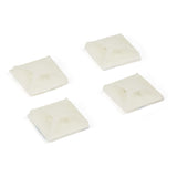 StarTech.com 100 Pack Cable Tie Mounts with Adhesive Tape for 0.13 in. (3.2 mm) Wide Ties - Nylon/Plastic Zip Tie Mounts - Electrical/Network Cable Wrap Mounts / 94V-2 Fire & UL Rated - TAA