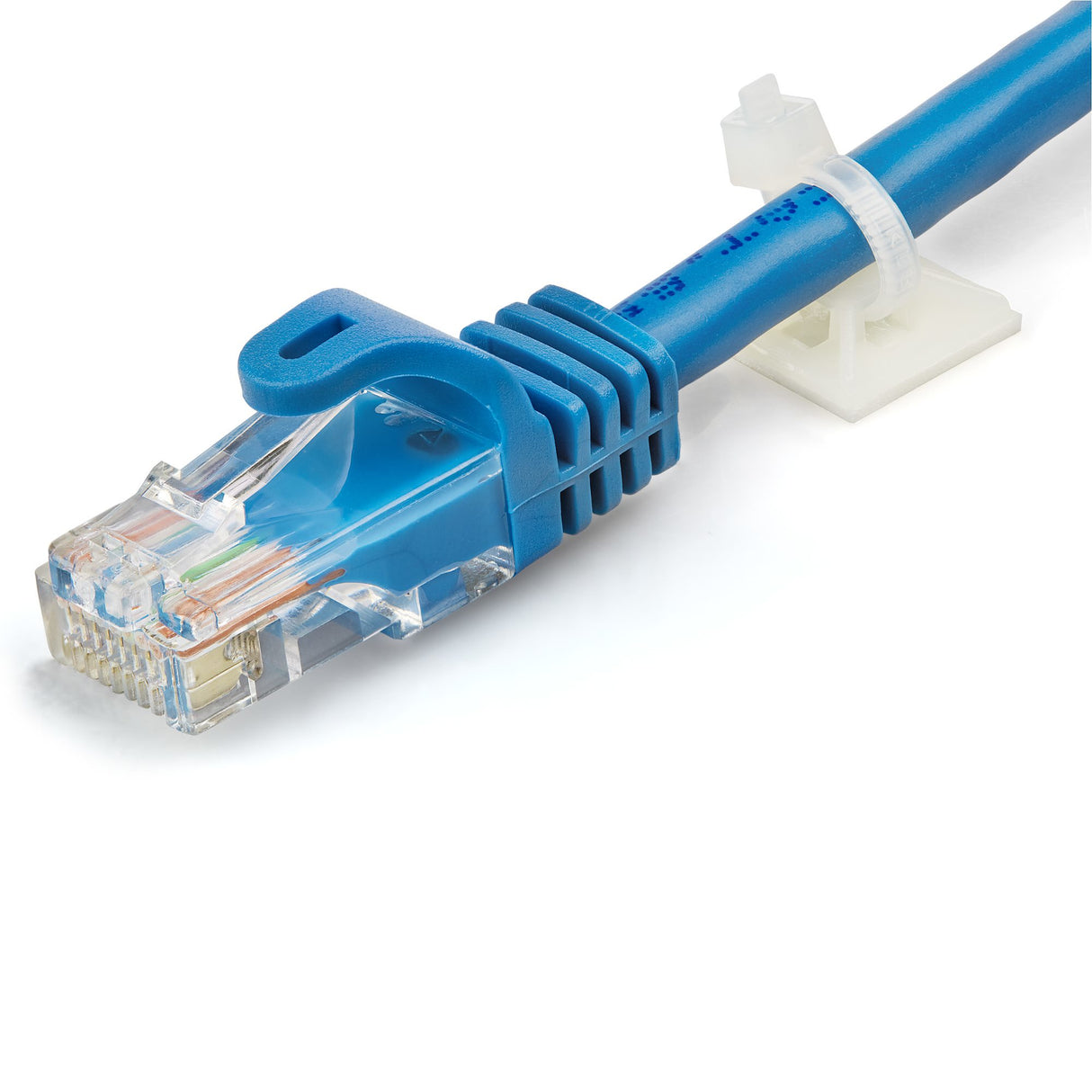 StarTech.com 100 Pack Cable Tie Mounts with Adhesive Tape for 0.13 in. (3.2 mm) Wide Ties - Nylon/Plastic Zip Tie Mounts - Electrical/Network Cable Wrap Mounts / 94V-2 Fire & UL Rated - TAA
