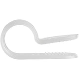 StarTech.com 100 Pack Screw Mount Cable Clamps - Large 7.9mm Bundle Cable Fastener/Holder - R-Type Single Reusable Nylon Clip - Screw Down Ethernet Cord Management Clamp - UL/94V-2 Rated - TAA