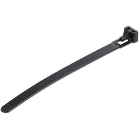 StarTech.com 5"(12cm) Reusable Cable Ties - 1/4"(7mm) wide, 1-1/8"(30mm) Bundle Dia. 50lb(22kg) Tensile Strength, Releasable Nylon Ties, Indoor/Outdoor, 94V-2/UL Listed, 100 Pack - Black - TAA