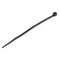 StarTech.com 4"(10cm) Cable Ties - 3/32"(2.5mm) wide, 7/8"(22mm) Bundle Diameter, 18lb(8kg) Tensile Strength, Nylon Self Locking Zip Ties with Curved Tip - 94V-2/UL Listed, 1000 Pack - Black - TAA