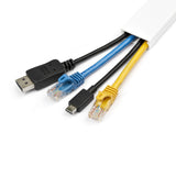 StarTech.com Solid Cable Management Raceway with Adhesive Tape & Cover, 1-1/4"(32mm)W x 3/8"(11mm)H - 3ft(1m) length, PVC Network/Power Cord Hider/Wall Wire Duct, Max 12 Cables, UL Listed - TAA