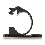 StarTech.com 100 Adhesive Cable Management Clips Black - Network/Ethernet/Office Desk/Computer Cord Organizer - Sticky Cable/Wire Holders - Nylon Self Adhesive Clamp UL/94V-2 Fire Rated - TAA