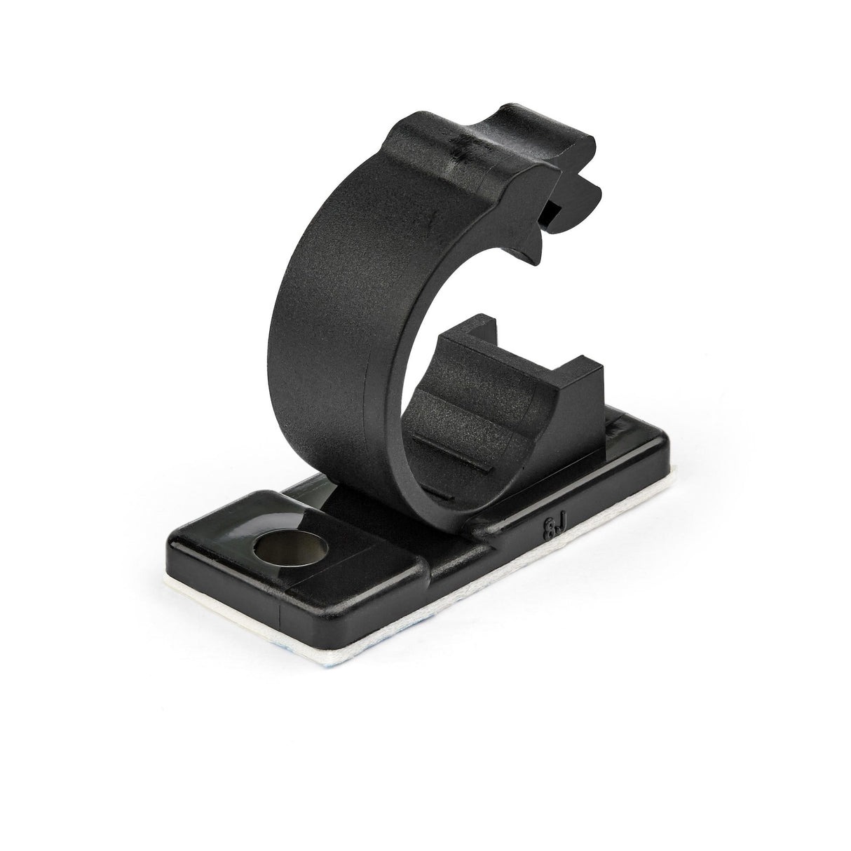 StarTech.com 100 Adhesive Cable Management Clips Black - Network/Ethernet/Office Desk/Computer Cord Organizer - Sticky Cable/Wire Holders - Nylon Self Adhesive Clamp UL/94V-2 Fire Rated - TAA