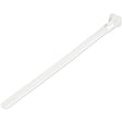 StarTech.com 6"(15cm) Reusable Cable Ties - 1/4"(7mm) wide, 1-3/8"(35mm) Bundle Dia. 50lb(22kg) Tensile Strength, Releasable Nylon Ties, Indoor/Outdoor, 94V-2/UL Listed, 100 Pack - White - TAA