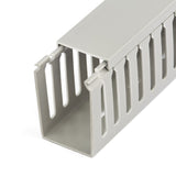 StarTech.com Open Slot Cable Management Raceway with Cover, 2"(50mm)W x 3"(75mm)H - 6.5ft(2m) length - 1/4"(8mm) Slots, PVC Network Cable Hider/Wall Wire Duct, Max 180 Cables, UL Listed - TAA