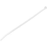 StarTech.com 10"(25cm) Cable Ties - 1/8"(4mm) wide, 2-5/8"(68mm) Bundle Diameter, 50lb(22kg) Tensile Strength, Nylon Self Locking Zip Ties w/Curved Tip, 94V-2/UL Listed, 1000 Pack - White - TAA