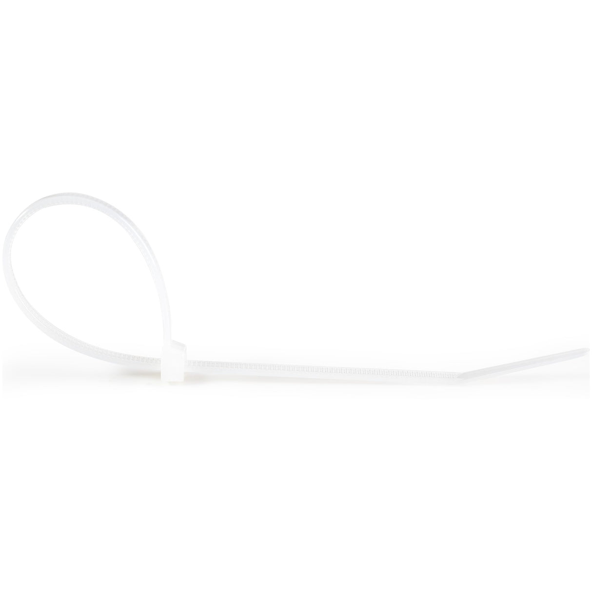 StarTech.com 10"(25cm) Cable Ties - 1/8"(4mm) wide, 2-5/8"(68mm) Bundle Diameter, 50lb(22kg) Tensile Strength, Nylon Self Locking Zip Ties w/ Curved Tip - 94V-2/UL Listed, 100 Pack - White - TAA