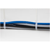 StarTech.com 10"(25cm) Cable Ties - 1/8"(4mm) wide, 2-5/8"(68mm) Bundle Diameter, 50lb(22kg) Tensile Strength, Nylon Self Locking Zip Ties w/ Curved Tip - 94V-2/UL Listed, 100 Pack - White - TAA