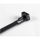 StarTech.com 5"(12cm) Reusable Cable Ties - 1/4"(7mm) wide, 1-1/8"(30mm) Bundle Dia. 50lb(22kg) Tensile Strength, Releasable Nylon Ties, Indoor/Outdoor, 94V-2/UL Listed, 100 Pack - Black - TAA