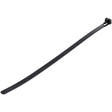 StarTech.com 10"(25cm) Reusable Cable Ties - 1/4"(7mm) wide, 2-1/2"(65mm) Bundle Dia. 50lb(22kg) Tensile Strength, Releasable Nylon Ties, Indoor/Outdoor, 94V-2/UL Listed, 100 Pack - Black - TAA