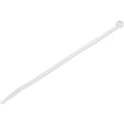 StarTech.com 8"(20cm) Cable Ties - 1/8"(4mm) wide, 2-1/8"(55mm) Bundle Diameter, 50lb(22kg) Tensile Strength, Nylon Self Locking Zip Ties w/ Curved Tip - 94V-2/UL Listed, 1000 Pack - White - TAA