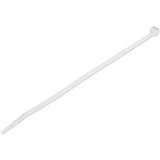 StarTech.com 8"(20cm) Cable Ties - 1/8"(4mm) wide, 2-1/8"(55mm) Bundle Diameter, 50lb(22kg) Tensile Strength, Nylon Self Locking Zip Ties w/ Curved Tip - 94V-2/UL Listed, 1000 Pack - White - TAA