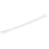 StarTech.com 4"(10cm) Cable Ties - 1/16"(2mm) wide, 7/8"(22mm) Bundle Diameter, 18lb(8kg) Tensile Strength, Nylon Self Locking Zip Ties with Curved Tip - 94V-2/UL Listed, 1000 Pack - White - TAA