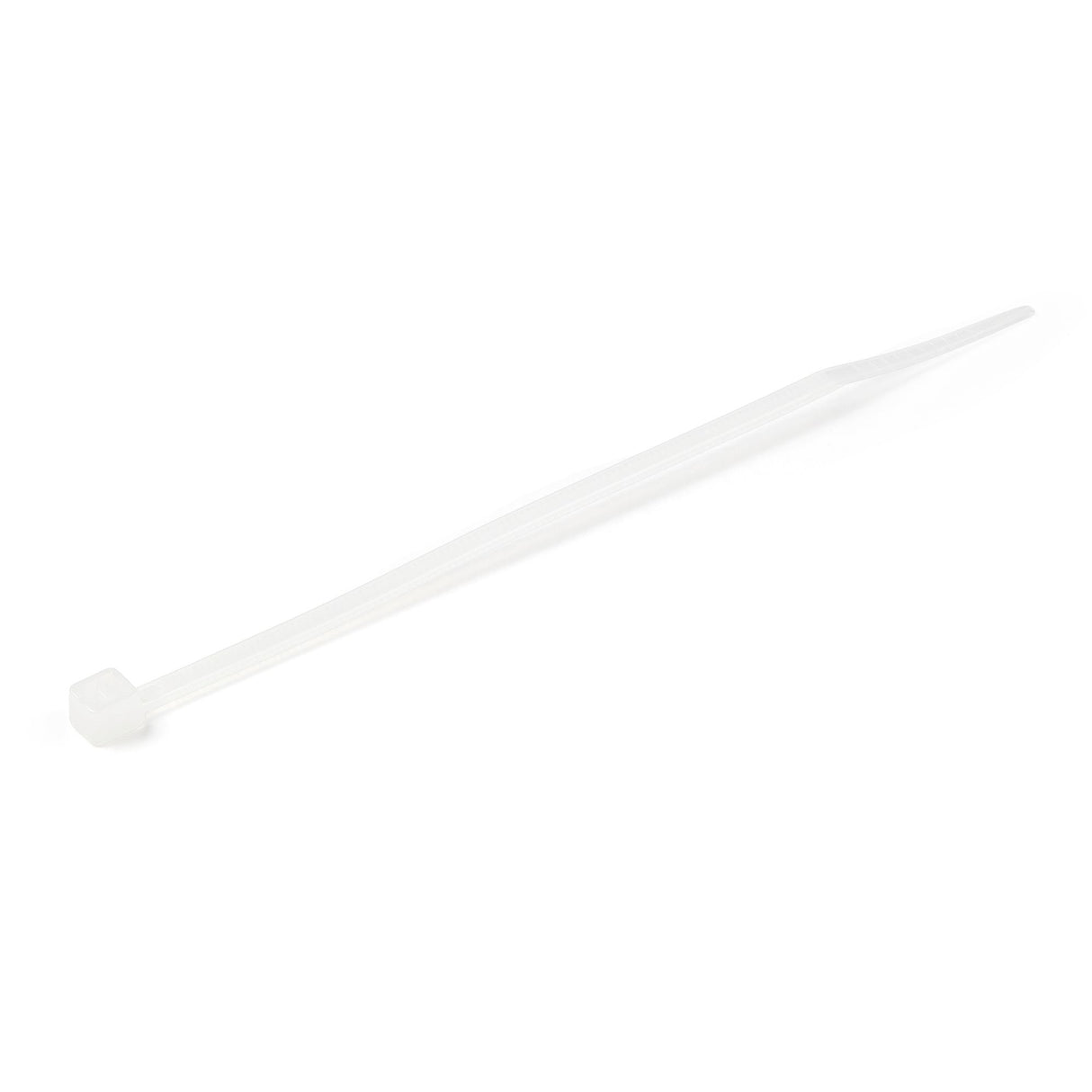 StarTech.com 4"(10cm) Cable Ties - 1/16"(2mm) wide, 7/8"(22mm) Bundle Diameter, 18lb(8kg) Tensile Strength, Nylon Self Locking Zip Ties with Curved Tip - 94V-2/UL Listed, 100 Pack - White - TAA