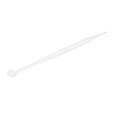 StarTech.com 4"(10cm) Cable Ties - 1/16"(2mm) wide, 7/8"(22mm) Bundle Diameter, 18lb(8kg) Tensile Strength, Nylon Self Locking Zip Ties with Curved Tip - 94V-2/UL Listed, 100 Pack - White - TAA