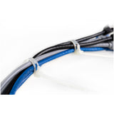 StarTech.com 6"(15cm) Reusable Cable Ties - 1/4"(7mm) wide, 1-3/8"(35mm) Bundle Dia. 50lb(22kg) Tensile Strength, Releasable Nylon Ties, Indoor/Outdoor, 94V-2/UL Listed, 100 Pack - White - TAA