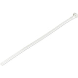 StarTech.com 10"(25cm) Reusable Cable Ties - 1/4"(7mm) wide, 2-1/2"(65mm) Bundle Dia. 50lb(22kg) Tensile Strength, Releasable Nylon Ties, Indoor/Outdoor, 94V-2/UL Listed, 100 Pack - White - TAA