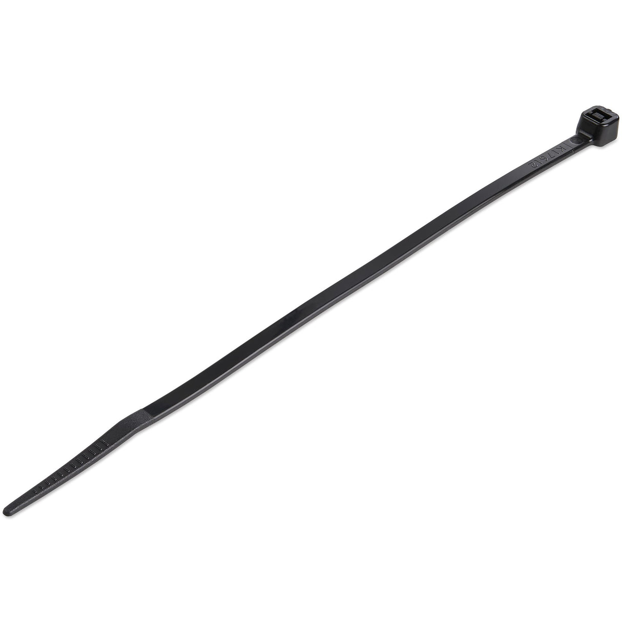 StarTech.com 100-Pack 6"(15cm) Cable Ties - 1/8"(3.6mm) wide, 1-3/8"(39mm) Bundle Diameter, 40lb(18kg) Tensile Strength, Nylon Self Locking Zip Ties with Curved Tip, UL Listed, Black - TAA