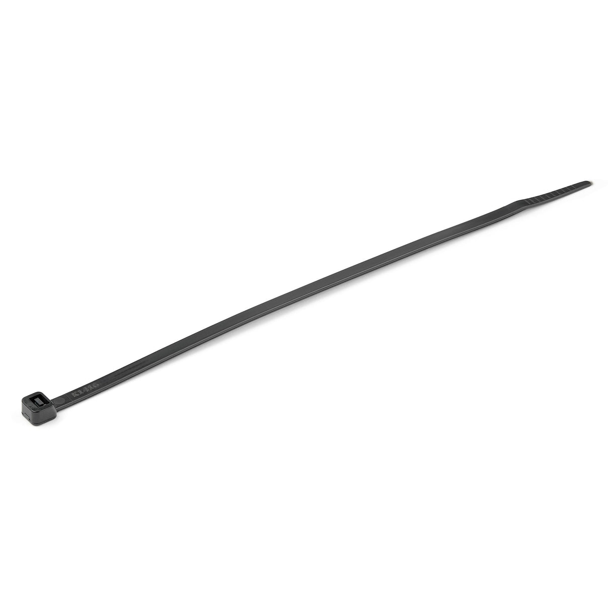 StarTech.com 8"(20cm) Cable Ties - 1/8"(4mm) wide, 2-1/8"(55mm) Bundle Diameter, 50lb(22kg) Tensile Strength, Nylon Self Locking Zip Ties w/ Curved Tip - 94V-2/UL Listed, 1000 Pack - Black - TAA