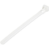 StarTech.com 5"(12cm) Reusable Cable Ties - 1/4"(7mm) wide, 1-1/8"(30mm) Bundle Dia. 50lb(22kg) Tensile Strength, Releasable Nylon Ties, Indoor/Outdoor, 94V-2/UL Listed, 100 Pack - White - TAA