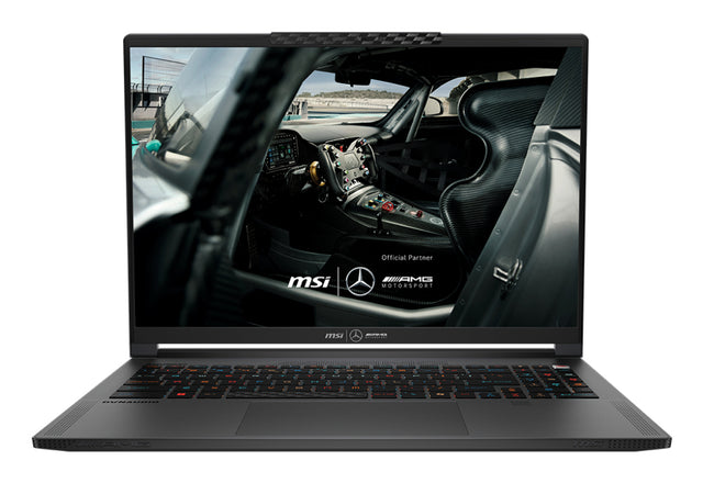 MSI Stealth 16 MERCEDESAMG A1VGG-265CA Intel Core Ultra 9 185H Laptop 40.6 cm (16") Quad HD+ 32 GB DDR5-SDRAM 2 TB SSD NVIDIA GeForce RTX 4070 Wi-Fi 7 (802.11be) Windows 11 Pro Grey