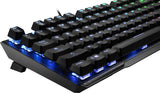 MSI UK VIGOR GK50 ELITE Mechanical Gaming Keyboard 'UK-Layout, KAILH Box-White Switches, Per Key RGB Light LED Backlit, Tactile, Floating Key Design, Water Resistant, Center'