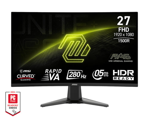 MSI MAG 276CXF computer monitor 68.6 cm (27") 1920 x 1080 pixels Full HD LCD Black