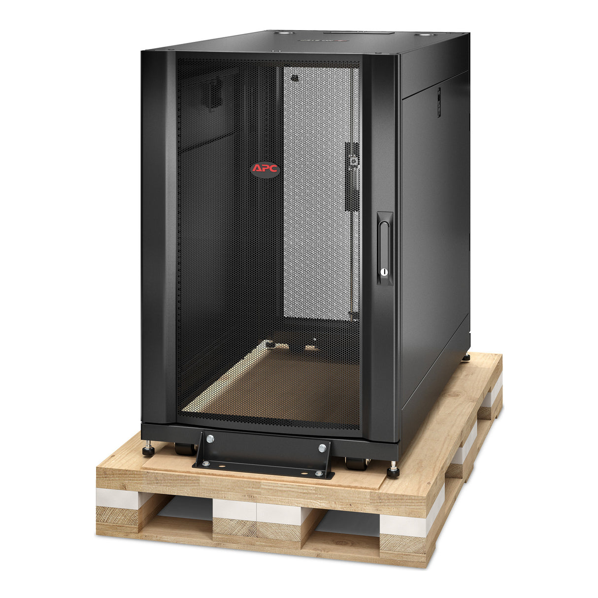 APC NetShelter SX, Server Rack Enclosure, 18U, Shock Packaging, Black, 925H x 600W x 1070D mm