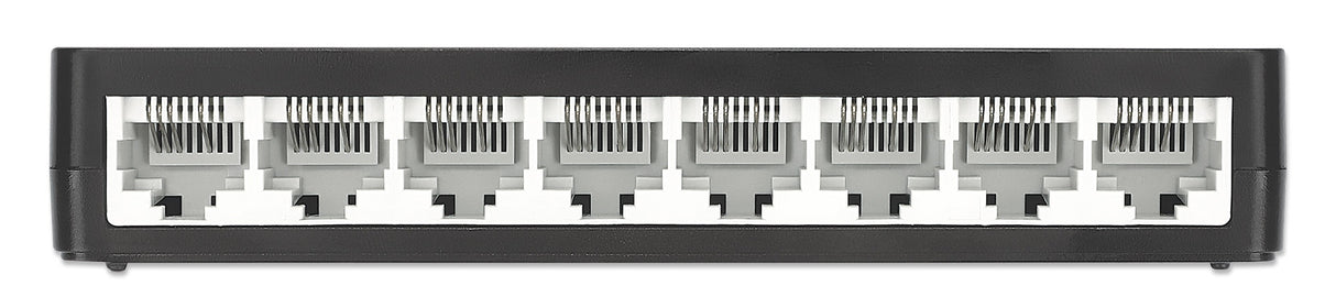 Intellinet 8-Port Fast Ethernet Switch Desktop Size, Plastic, IEEE 802.3az (Energy Efficient Ethernet), Black