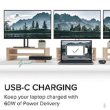 Plugable Technologies UD-3900PDZ laptop dock/port replicator Docking USB 3.2 Gen 1 (3.1 Gen 1) Type-C Black