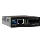 StarTech.com Multi-Mode (MM) ST Fiber Media Converter for 10/100Mbps Networks, Standalone Ethernet to ST MM Fiber Media Converter, 1310nm, 2km - TAA