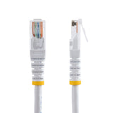 StarTech.com Cat5e Patch Cable with Molded RJ45 Connectors - 2 ft. - White