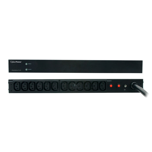 CyberPower PDU30BHVT12R power distribution unit (PDU) 12 AC outlet(s) 1U Black