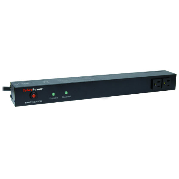 CyberPower RKBS15S2F10R surge protector Black 12 AC outlet(s) 120 V 4.57 m