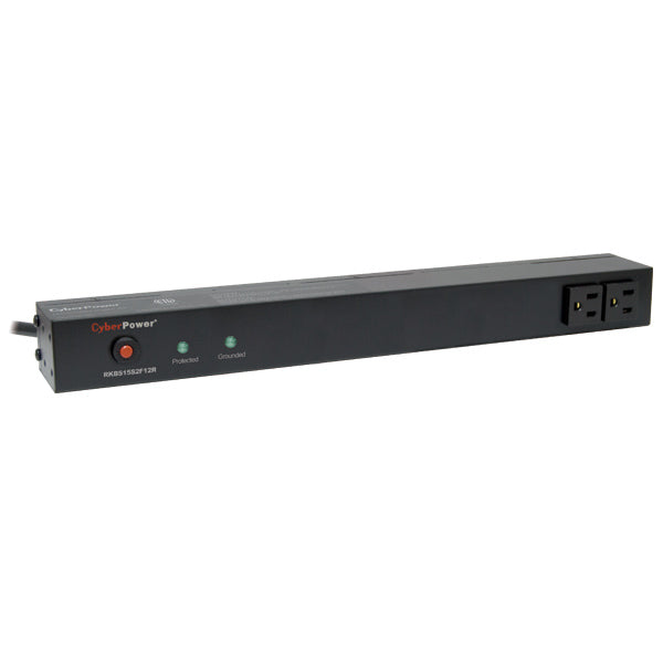 CyberPower RKBS15S2F12R surge protector Black 14 AC outlet(s) 120 V 4.57 m