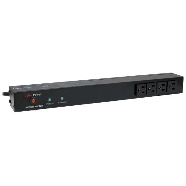 CyberPower RKBS15S4F12R surge protector Black 16 AC outlet(s) 120 V 4.57 m